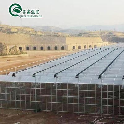 Estufas agrícolas de várias faixas abrigo pré-fabricado para a chuva para o cultivo de tomate