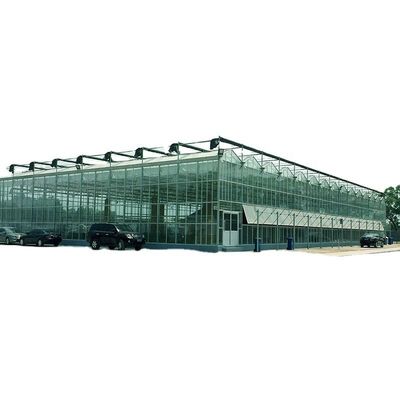 3.8m-9.8m Ridge Height Glass Solar Greenhouse para os requisitos do cliente