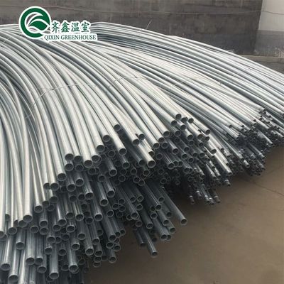 Estufas poli-túnel revestidas com película de plástico com sistema hidropónico e ventilação